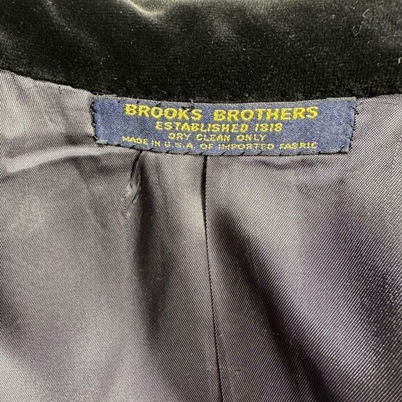 Womens Vintage Brooks Brothers Tailored Long Wool Overcoat Navy - Picture 8 of 10